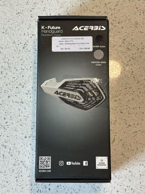 Acerbis K-Future Handguard in Black/White